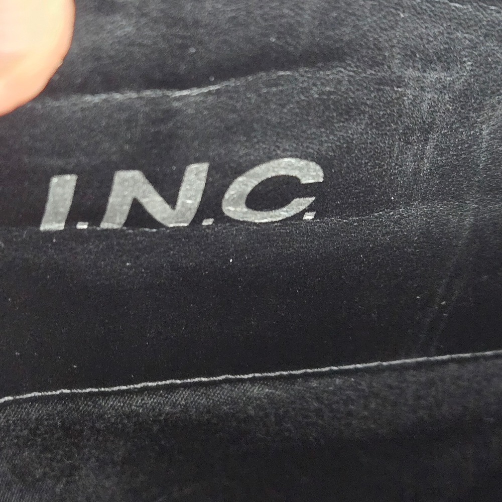 INC International Concepts Fawne Black Leather Tall Riding Boots Womens 9.5M - Picture 7 of 13